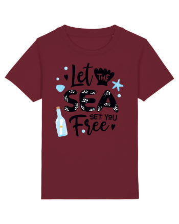 Let the Sea set you Free Burgundy