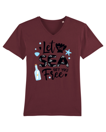 Let the Sea set you Free Burgundy