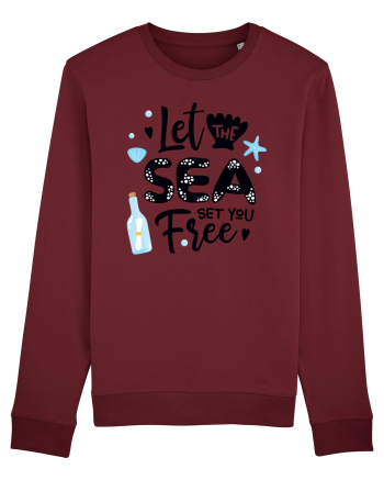 Let the Sea set you Free Burgundy