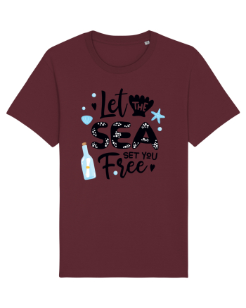 Let the Sea set you Free Burgundy