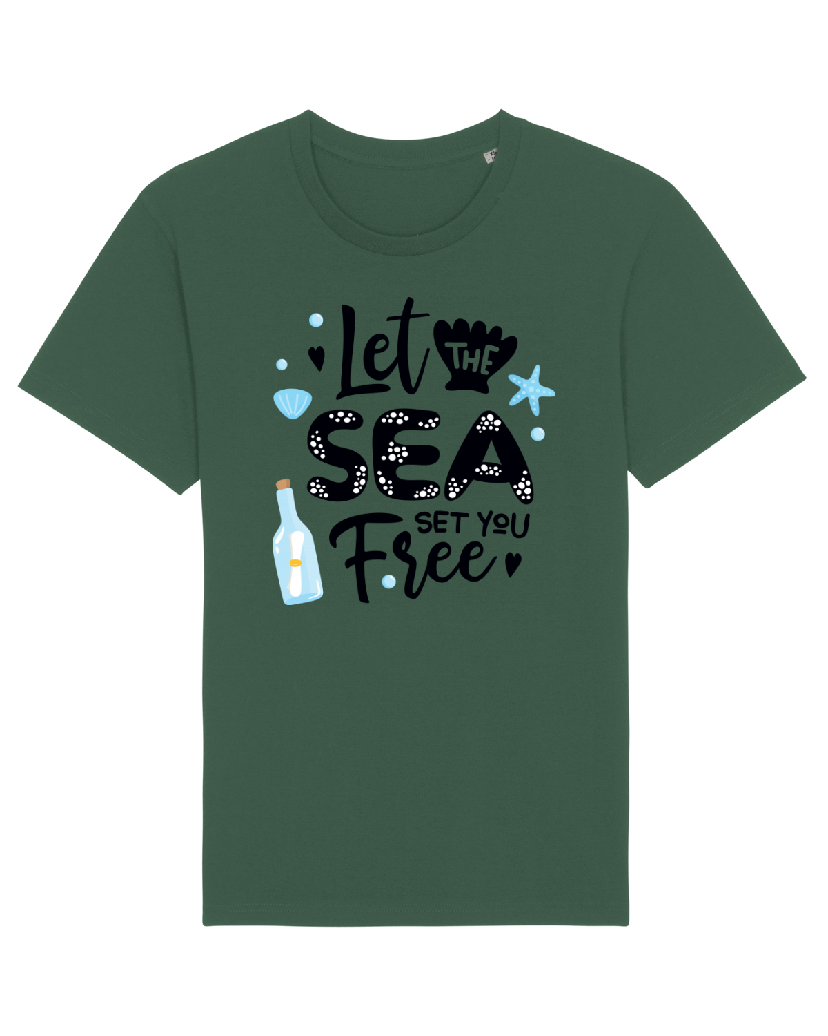 Tricou mânecă scurtă Unisex Rocker Bottle Green