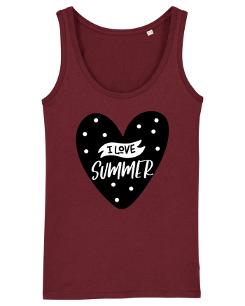 I Love Summer Burgundy