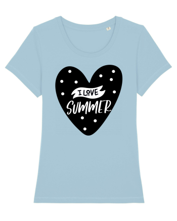 I Love Summer Sky Blue