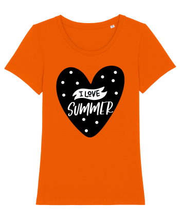 I Love Summer Bright Orange