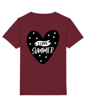 I Love Summer Burgundy