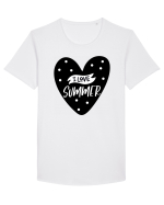 I Love Summer Tricou mânecă scurtă guler larg Bărbat Skater