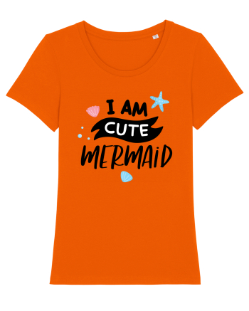 I am a Cute Mermaid Bright Orange