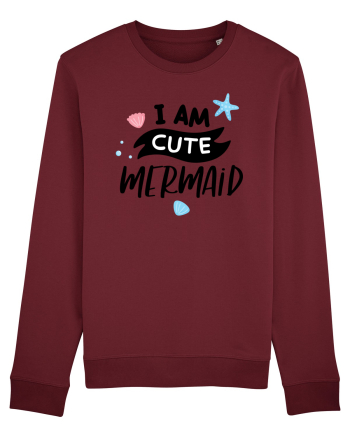I am a Cute Mermaid Burgundy
