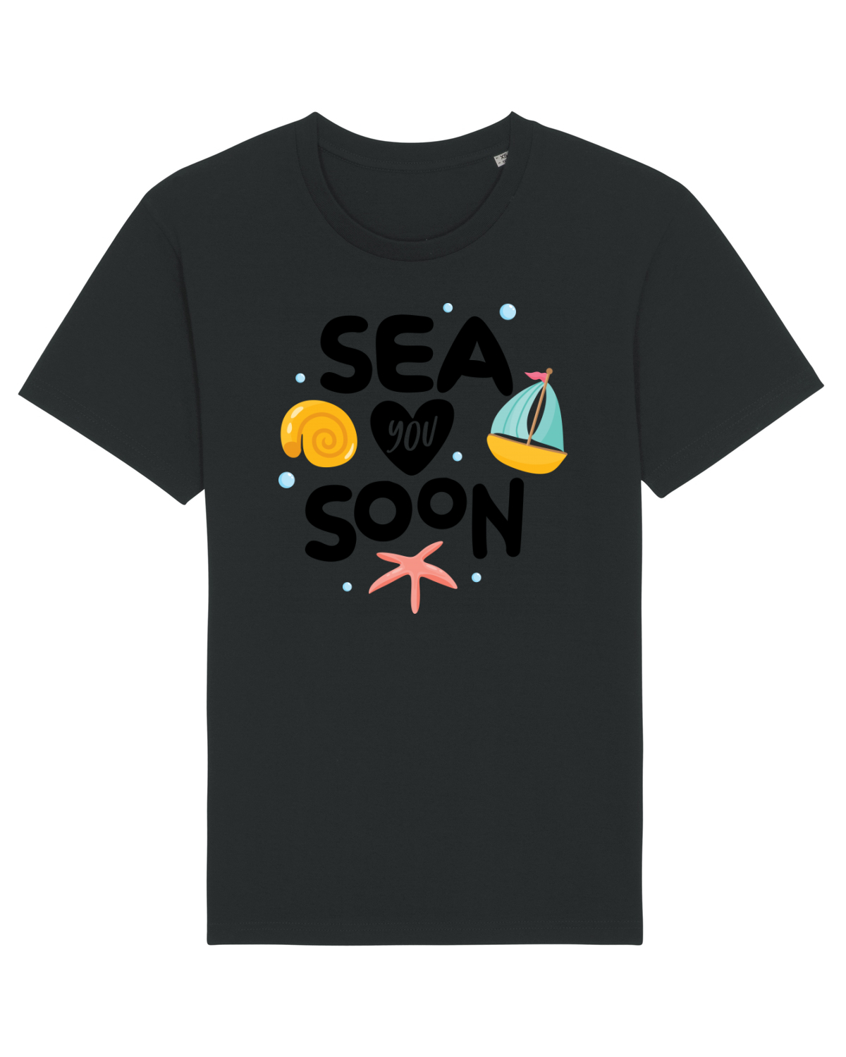 Tricou mânecă scurtă Unisex Rocker Black