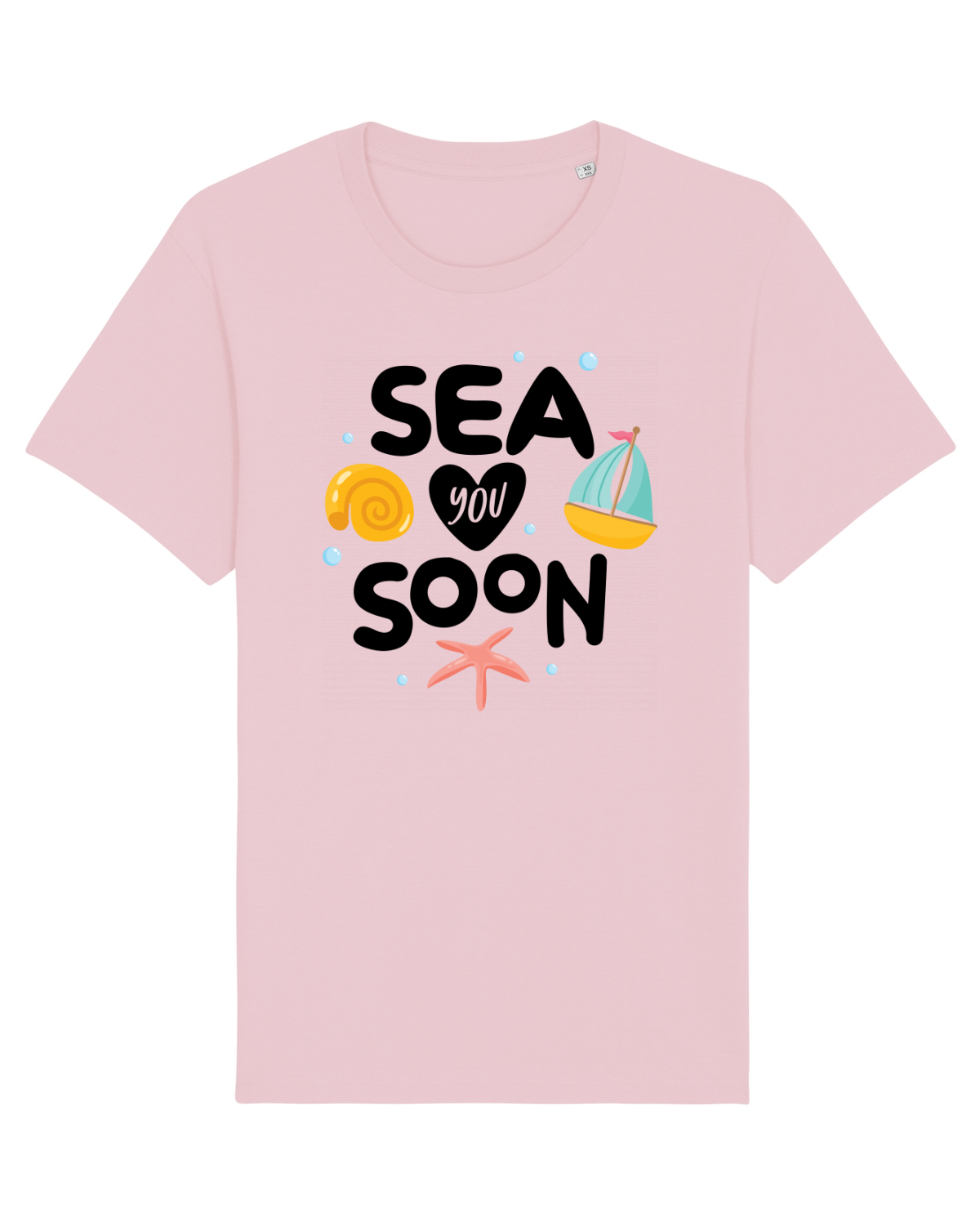 Tricou mânecă scurtă Unisex Rocker Cotton Pink