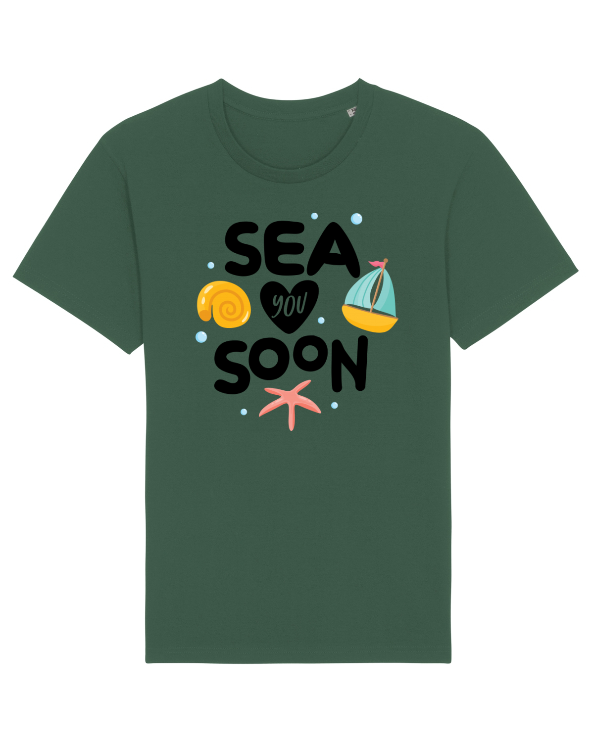 Tricou mânecă scurtă Unisex Rocker Bottle Green