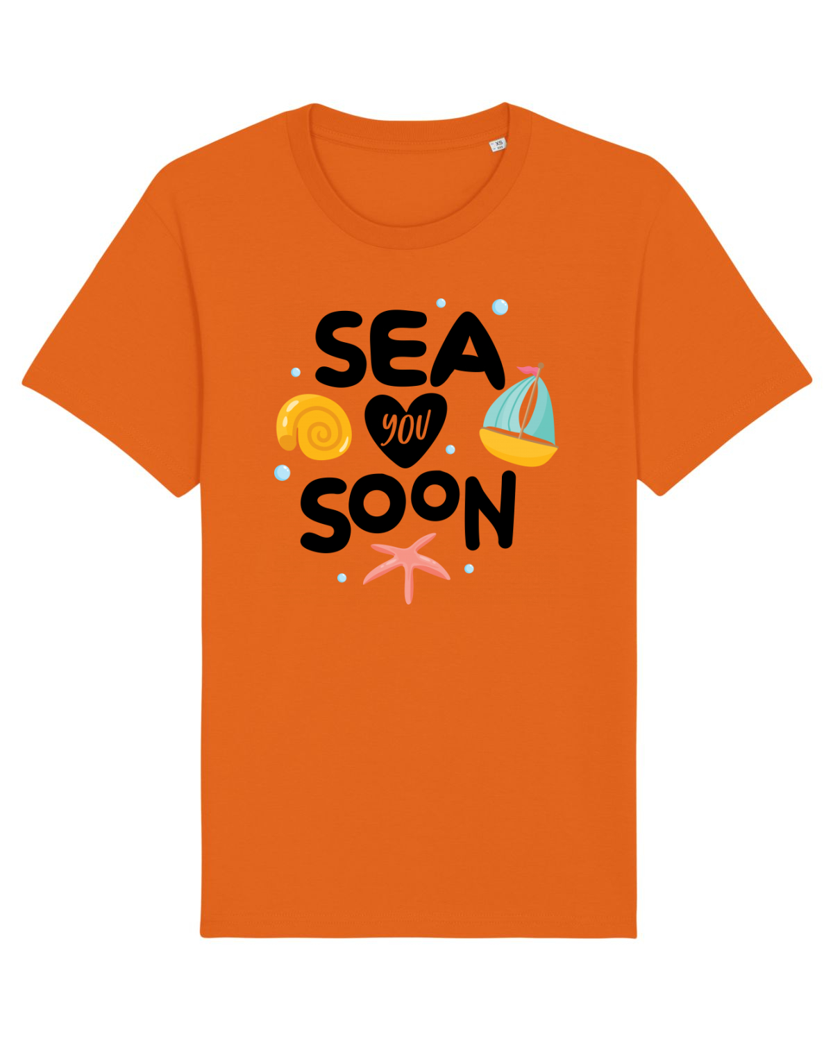 Tricou mânecă scurtă Unisex Rocker Bright Orange