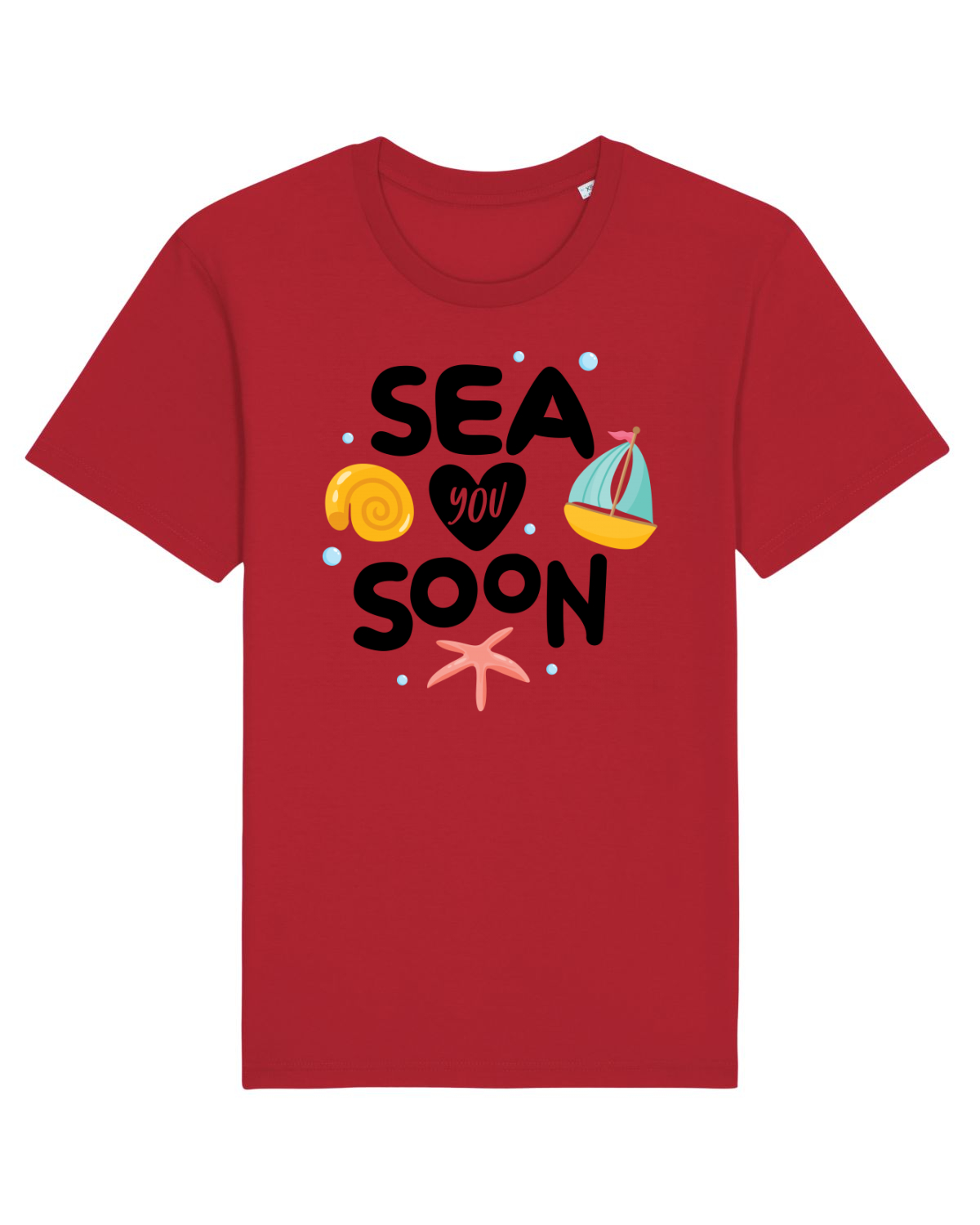 Tricou mânecă scurtă Unisex Rocker Red