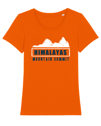 Himalayas Mountain Summit Bright Orange