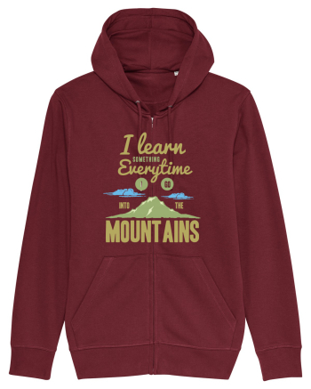 Learn From The Mountains Burgundy