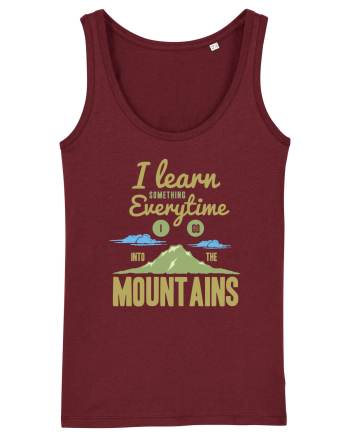 Learn From The Mountains Burgundy