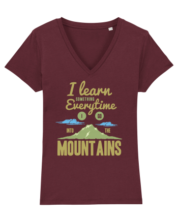 Learn From The Mountains Burgundy