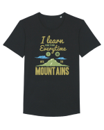 Learn From The Mountains Tricou mânecă scurtă guler larg Bărbat Skater