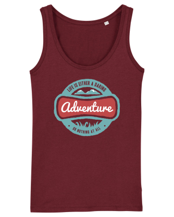 Life Is Adventure Burgundy