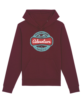 Life Is Adventure Burgundy