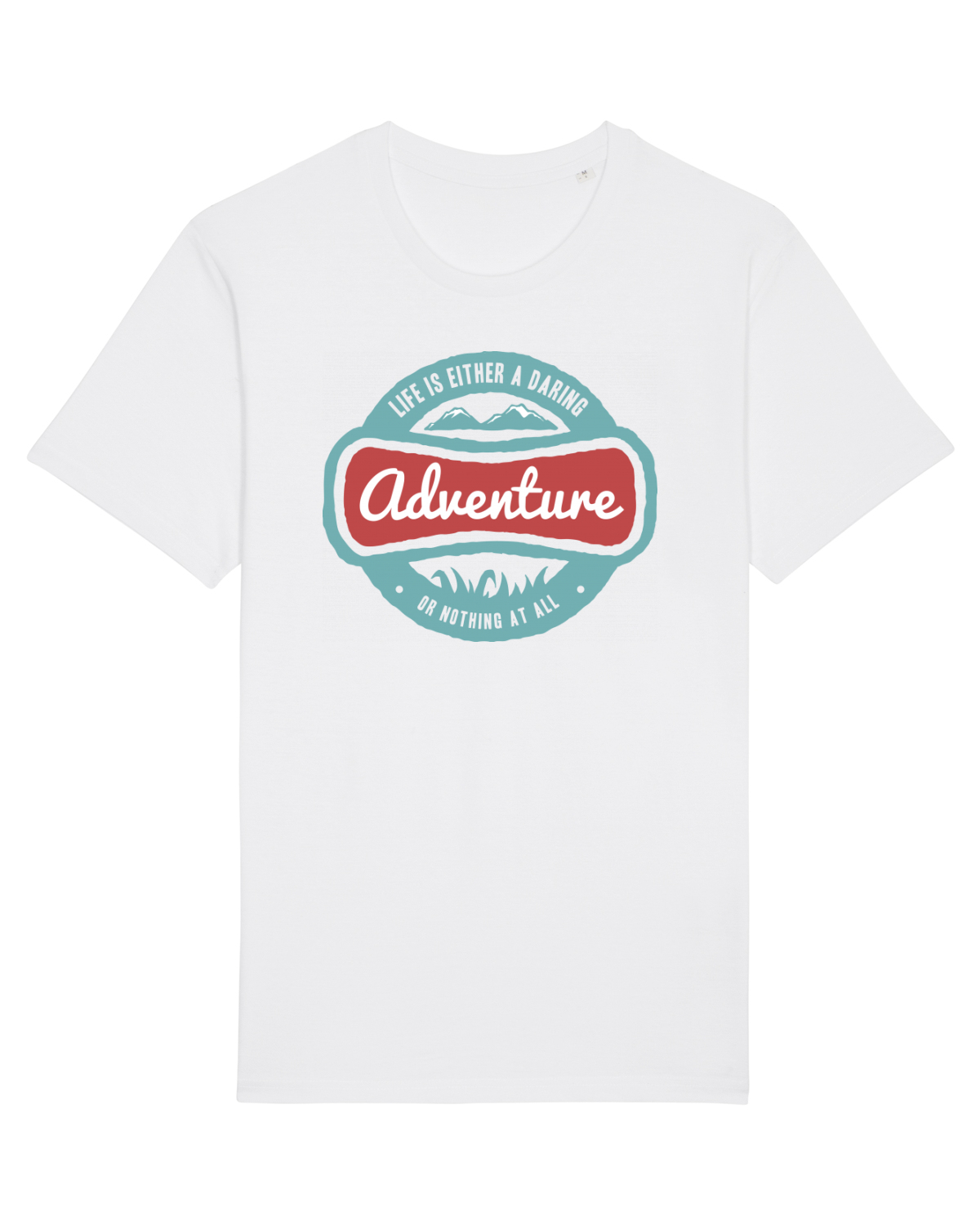 Tricou mânecă scurtă Unisex Rocker White