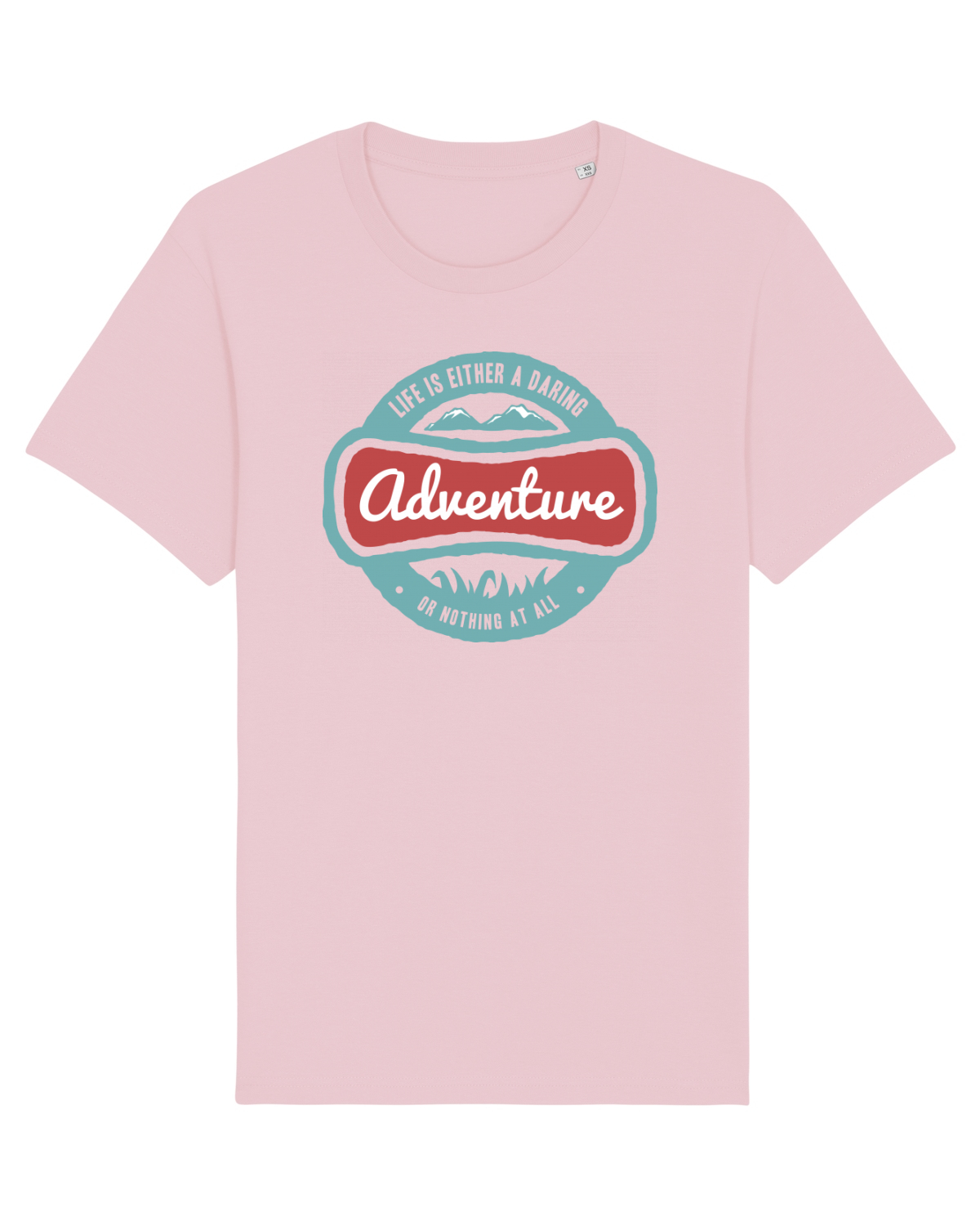 Tricou mânecă scurtă Unisex Rocker Cotton Pink