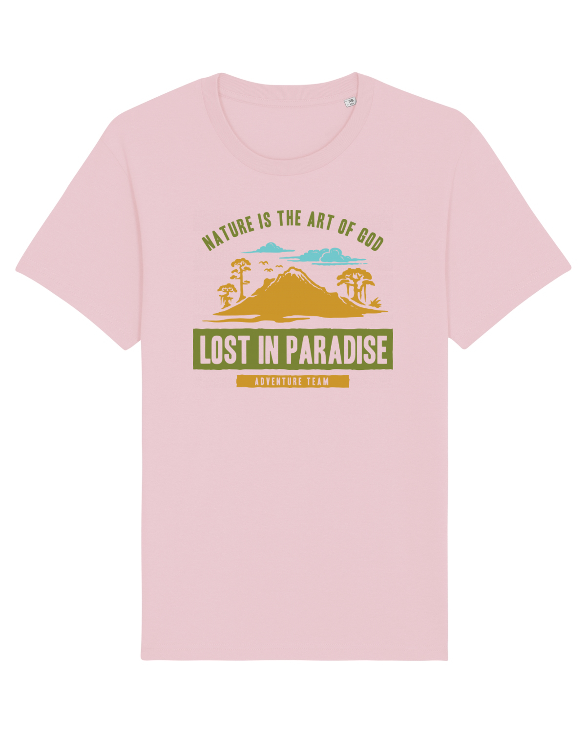 Tricou mânecă scurtă Unisex Rocker Cotton Pink