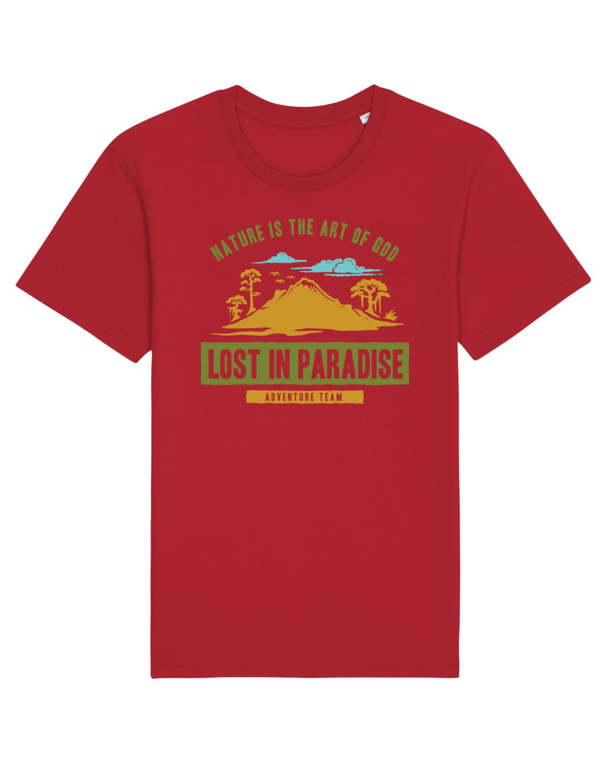 Tricou mânecă scurtă Unisex Rocker Red