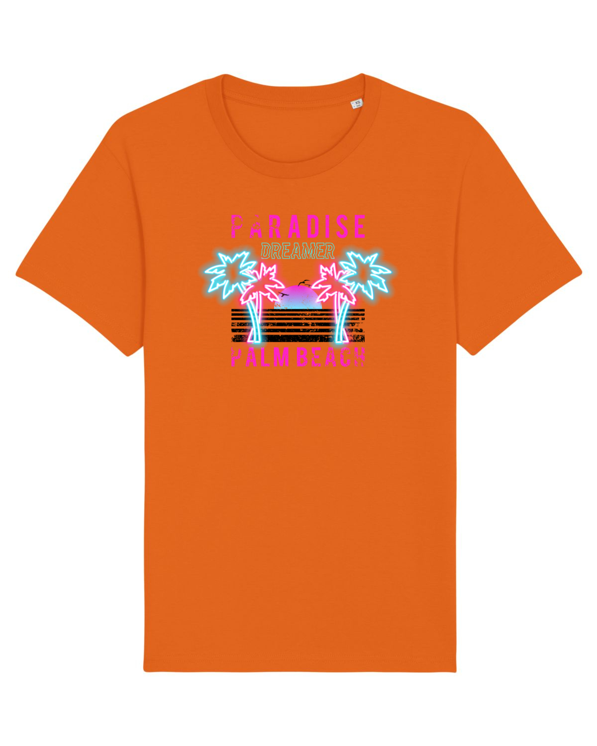 Tricou mânecă scurtă Unisex Rocker Bright Orange