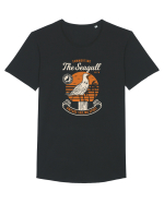 Seagull Vintage Tricou mânecă scurtă guler larg Bărbat Skater