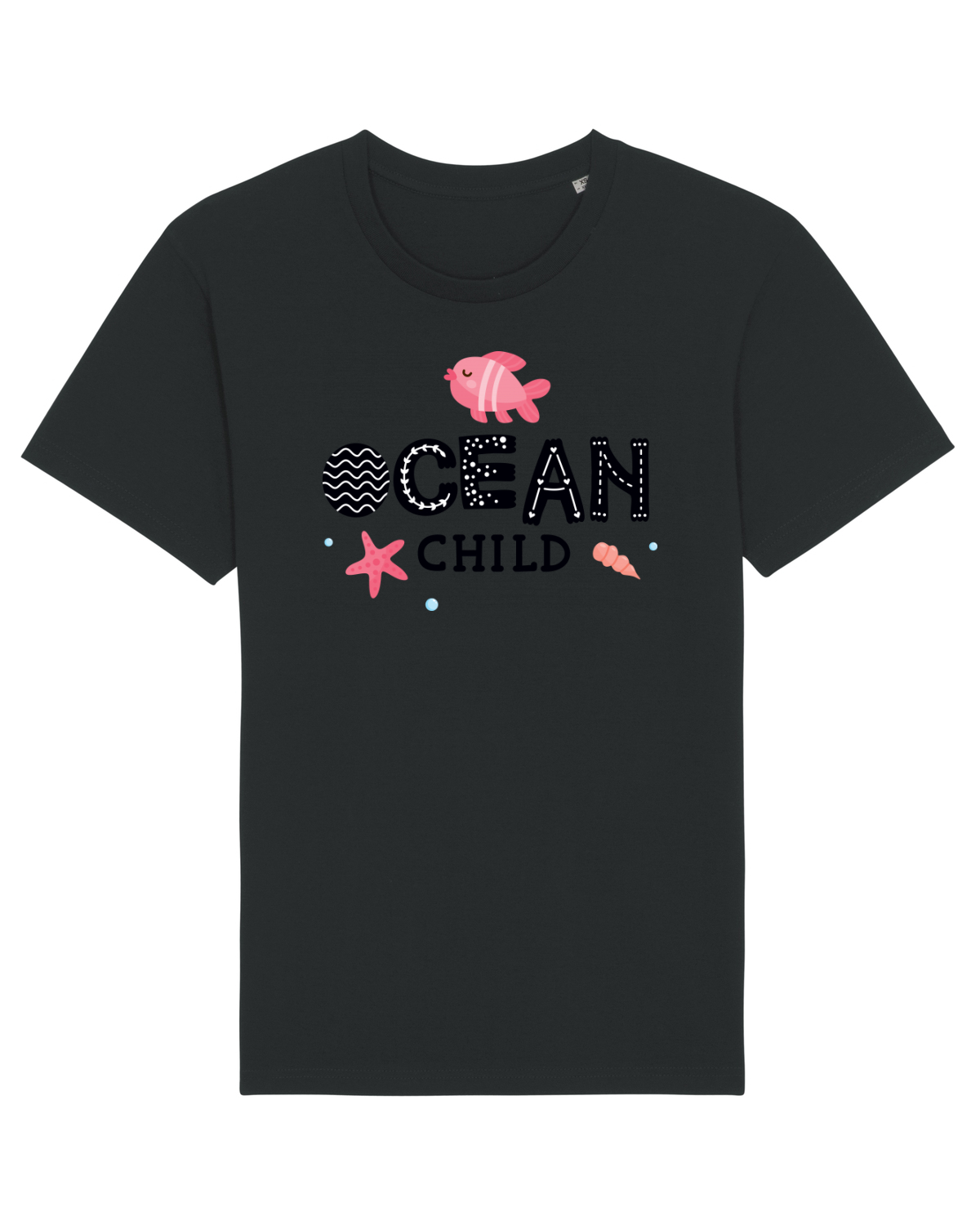 Tricou mânecă scurtă Unisex Rocker Black