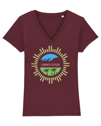 Summer Season Retro Burgundy
