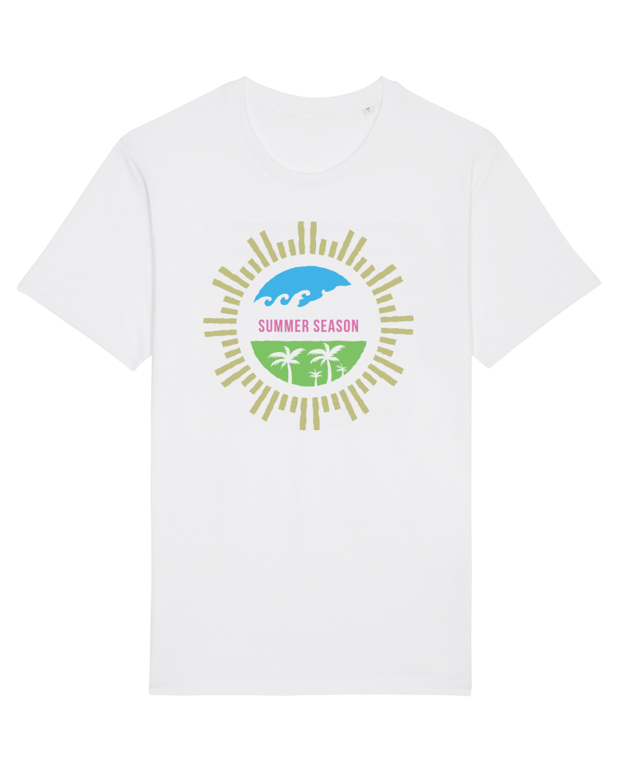 Tricou mânecă scurtă Unisex Rocker White