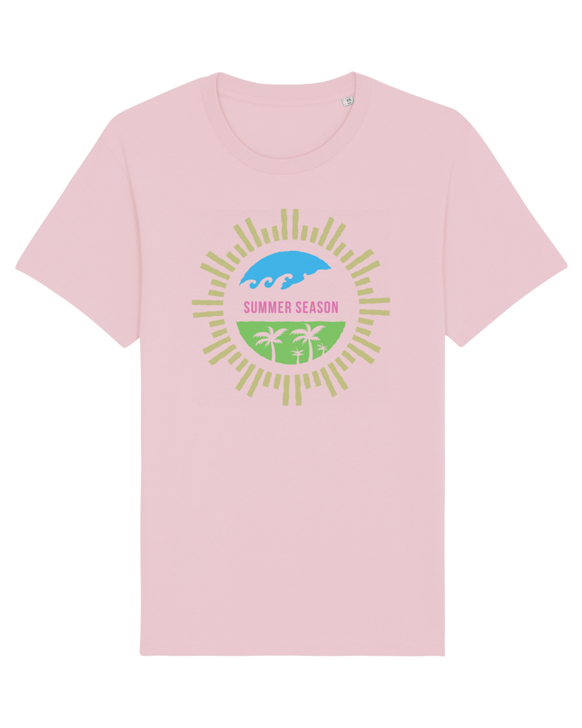 Tricou mânecă scurtă Unisex Rocker Cotton Pink