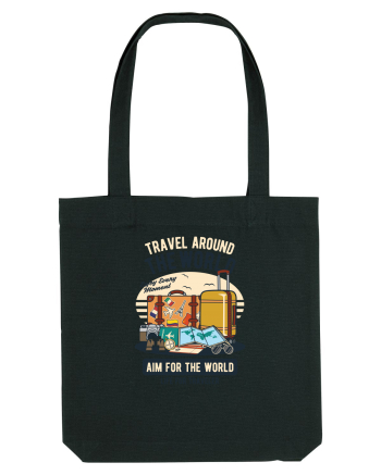 Travel Around the World Black