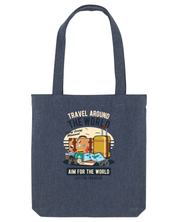 Travel Around the World Midnight Blue