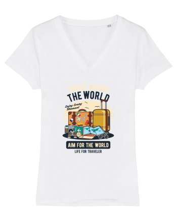 Travel Around the World White