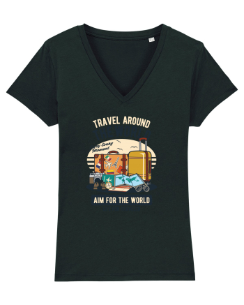 Travel Around the World Black