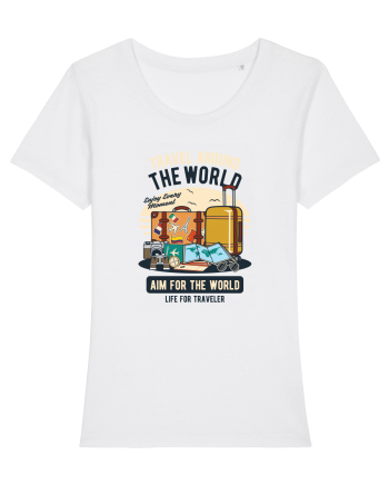 Travel Around the World White