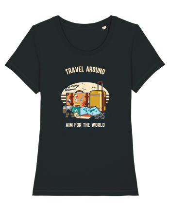 Travel Around the World Black