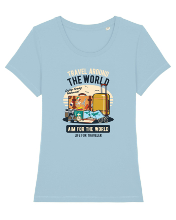 Travel Around the World Sky Blue