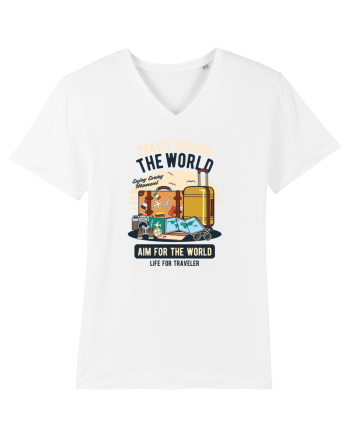 Travel Around the World White