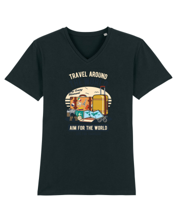 Travel Around the World Black