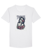 Timeless Trandafiri Tattoo Tricou mânecă scurtă guler larg Bărbat Skater