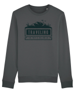 The Trip is Calling us Bluză mânecă lungă Unisex Rise