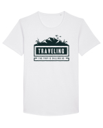 The Trip is Calling us Tricou mânecă scurtă guler larg Bărbat Skater