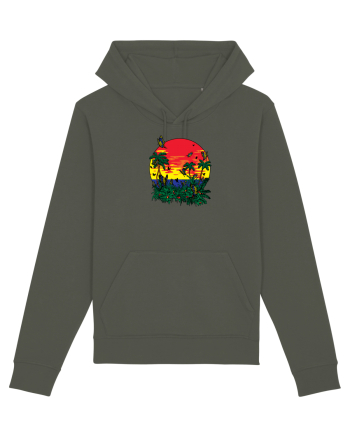 Butterfly Island Retro Khaki