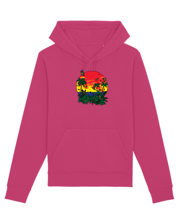 Butterfly Island Retro Raspberry