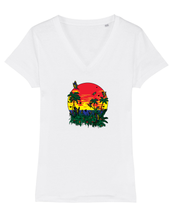 Butterfly Island Retro White