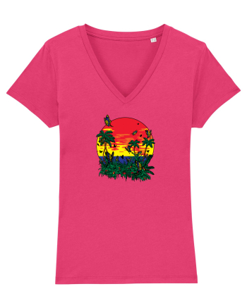 Butterfly Island Retro Raspberry